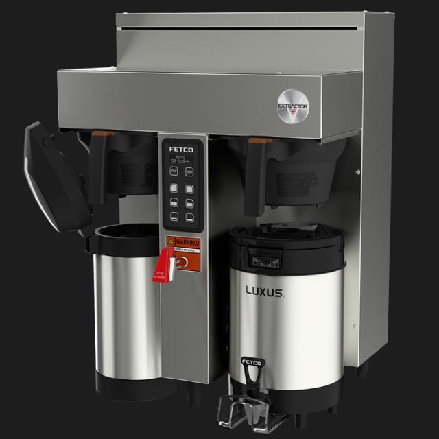Fetco CBS 1132 V+ Twin Station Commercial Coffee Brewer - 2x2.3 kW, 200-240V (Model E113252) - Perfect for Restaurants, Cafes & Offices