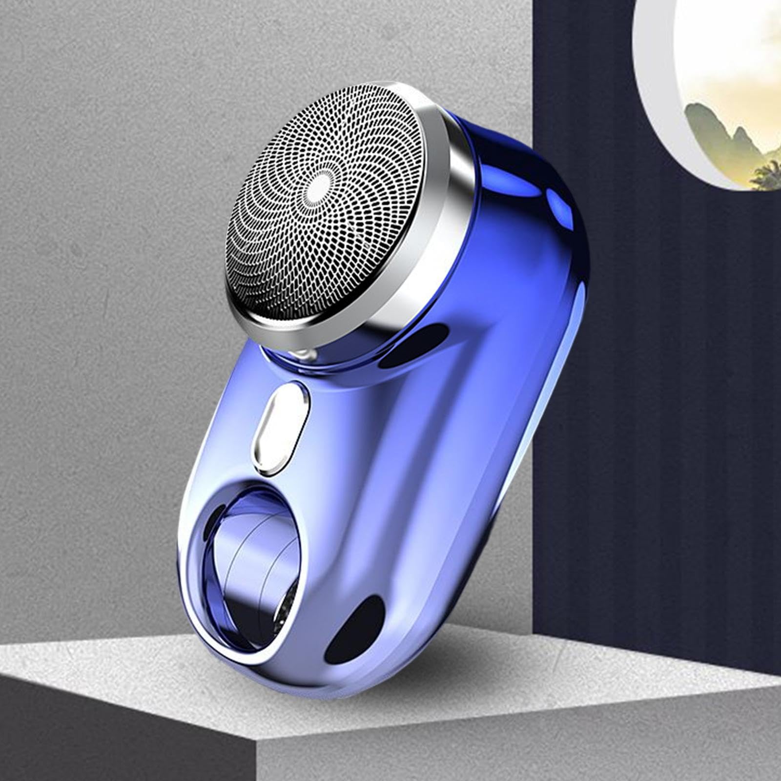 Men's & Women's USB Rechargeable Portable Nose Hair Trimmer - Compact & Painless for Underarm, Nose & Ear Hair Removal - Perfect for Travel, Camping & Gym Use (Gradient Blue)