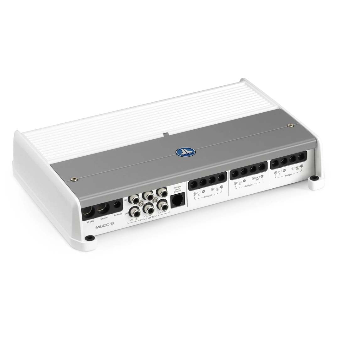 JL Audio M600/6 M Series Class D Marine 6-Channel Amplifier - High Power Full Range Audio for Boats, Yachts & Marine Vehicles | Waterproof & Durable for Harsh Marine Environments