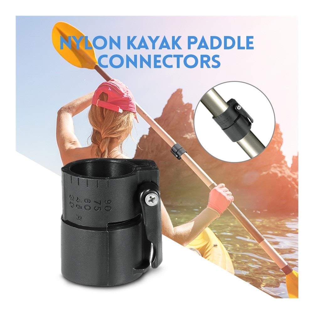 **4-Piece Dual Purpose Adjustable SUP & Kayak Paddle Connectors – Universal Stand Up Paddle Board & Kayak Accessories for Boating & Water Sports (Color: Paddle Connectors) – Perfect for Kayaking, SUP Adventures & Outdoor Water Activities**