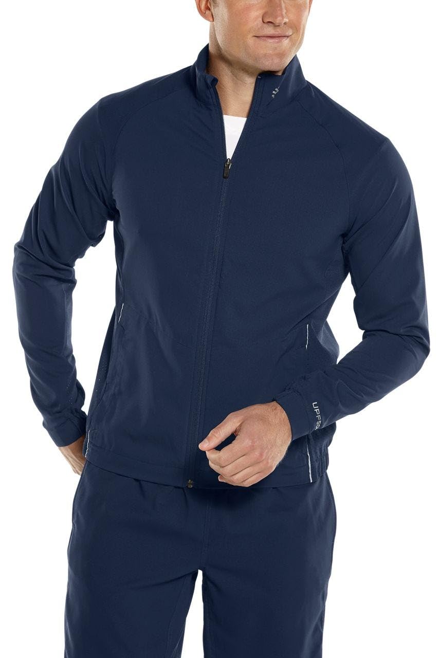 Coolibar UPF 50+ Men's Sun Protective Sport Jacket - Lightweight Breathable Fishing Hiking Outdoor Activewear for UV Protection