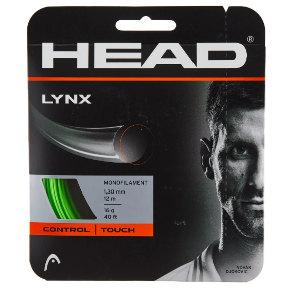 Head Lynx 16/1.30 Tennis String (Green) | High-Performance Polyester Tennis String for Control & Spin | Perfect for Competitive Players & Tournament Play