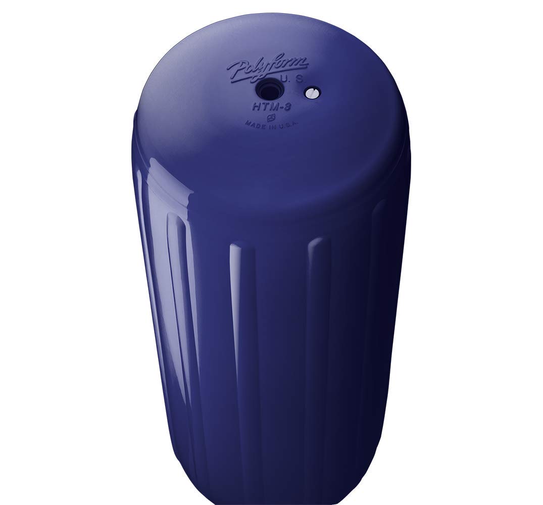 Polyform HTM Series Boat Fender - Premium Marine Bumper for Docks, Piers & Boat Protection | Durable Vinyl Floating Buoy for Yachts, Sailboats & Watercraft
