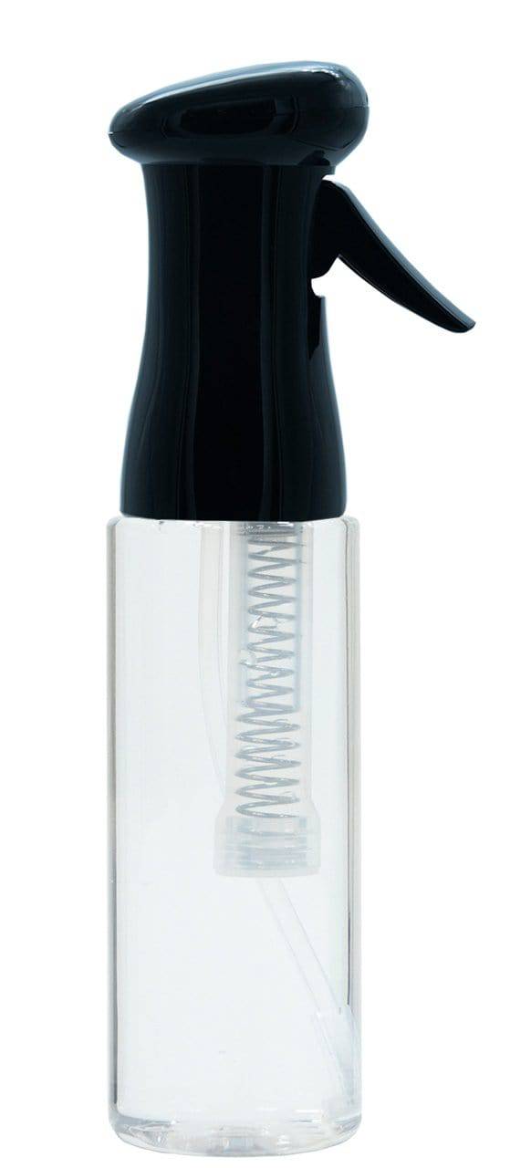 Premium Continuous Mist Spray Bottle for Hair - 12.2 Oz (Black, White, Clear) - Perfect for Salon Styling, Travel & DIY Hair Care