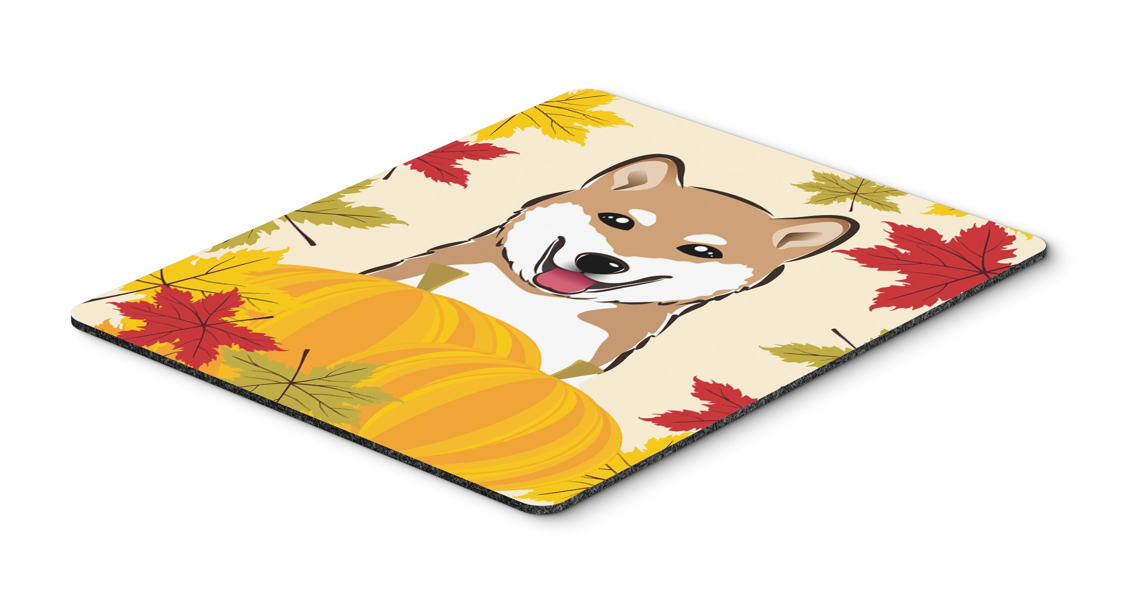 Shiba Inu Thanksgiving Mouse Pad & Hot Pad - Large Washable Desk Mat for Home Office, Gaming, Computer & Laptop Use - Perfect for Thanksgiving Decor & Kitchen Protection