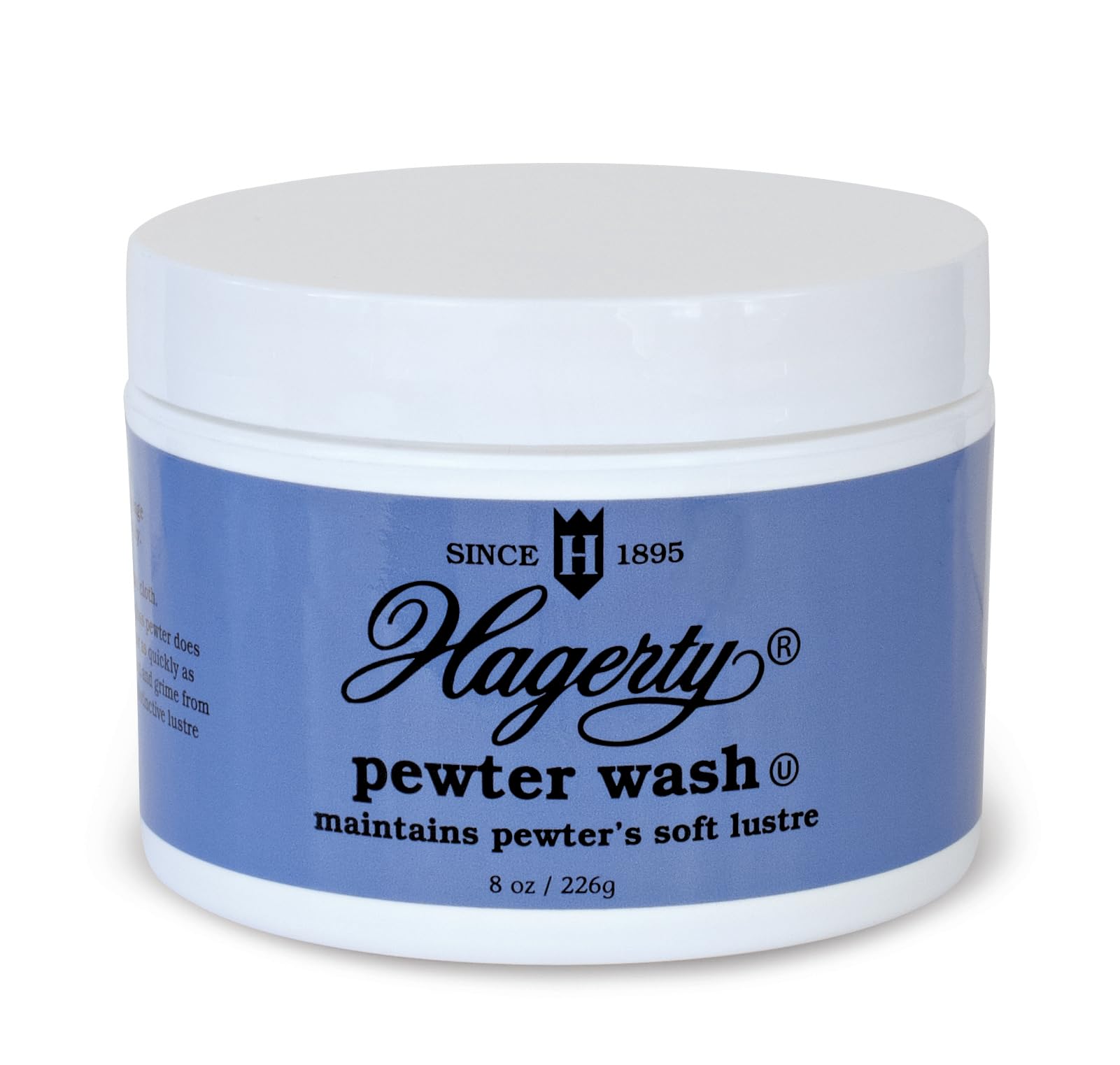 Hagerty Pewter Wash & Cleaner - 8 Oz Bottle for Polishing & Restoring Antique Pewter Items - Perfect for Silverware, Jewelry & Collectibles