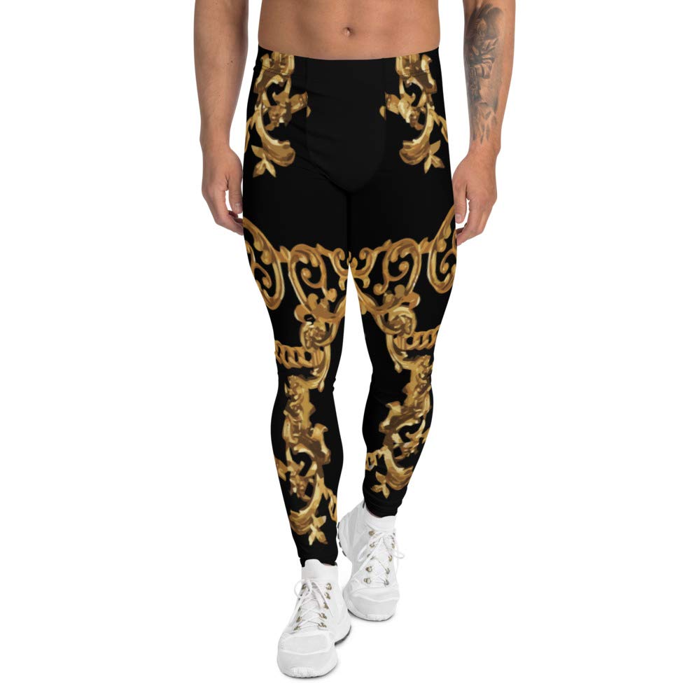 Men's Yoga Leggings - Breathable Workout Pants for Gym, Running & Fitness - Comfortable Stretch Athletic Tights with Moisture-Wicking Fabric (White) - Perfect for Yoga, Pilates, Home Exercise & Active Lifestyle