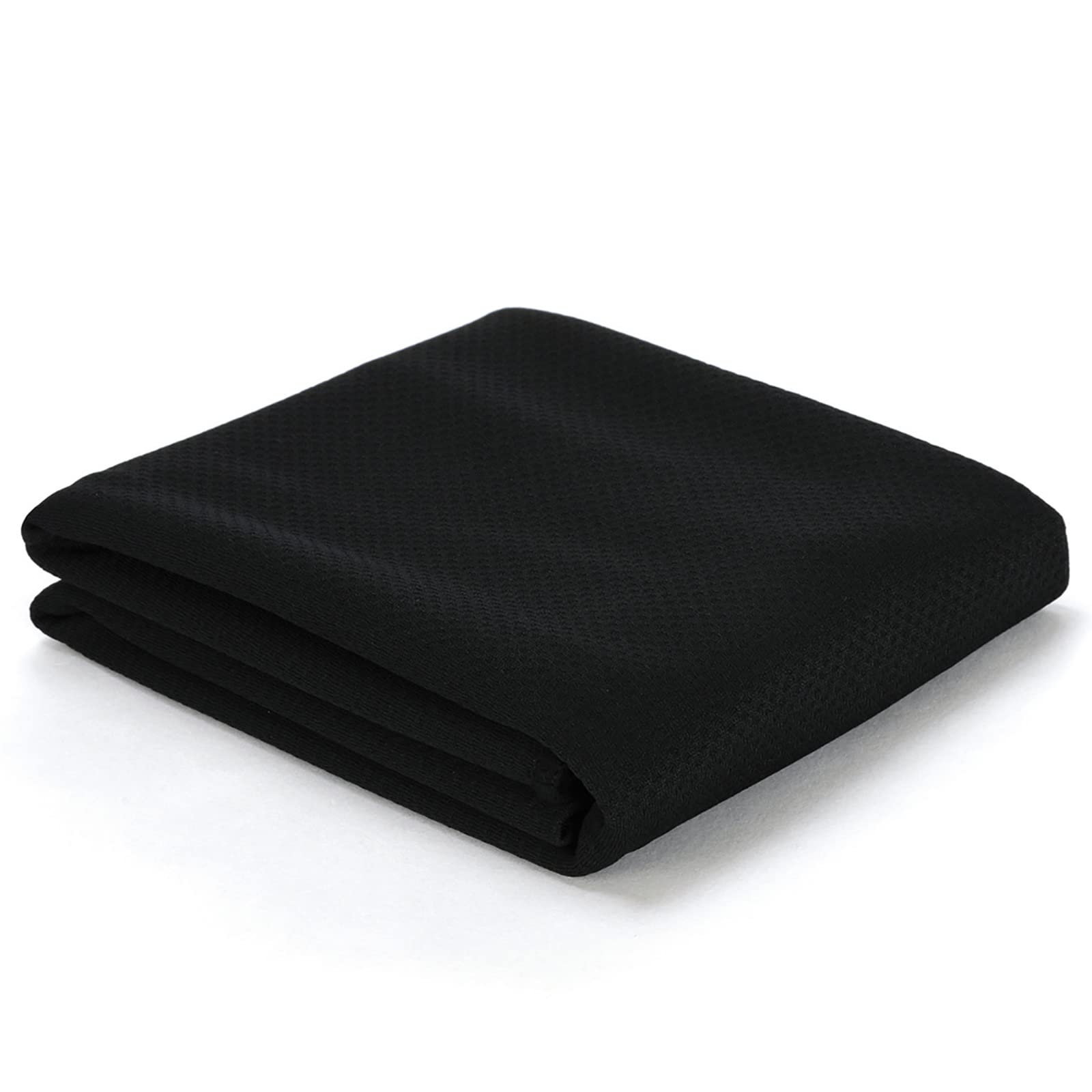 JHLD Cooling Towel 30x100cm - 4 Pack Microfiber Ice Towels for Yoga, Gym, Running & Outdoor Sports - Breathable Chilly Jacquard Fabric - Perfect for Workouts, Hiking, and Hot Weather Relief (Black)