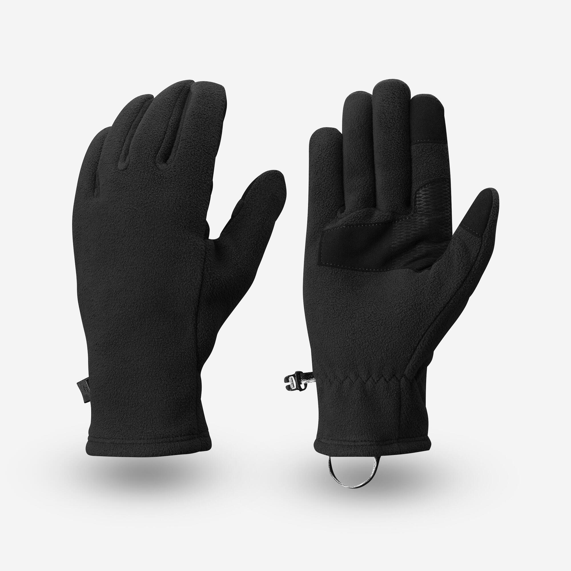Forclaz Adult MT500 Fleece Backpacking Gloves - Warm & Durable Hiking Gloves for Men & Women - Perfect for Camping, Trekking & Outdoor Adventures
