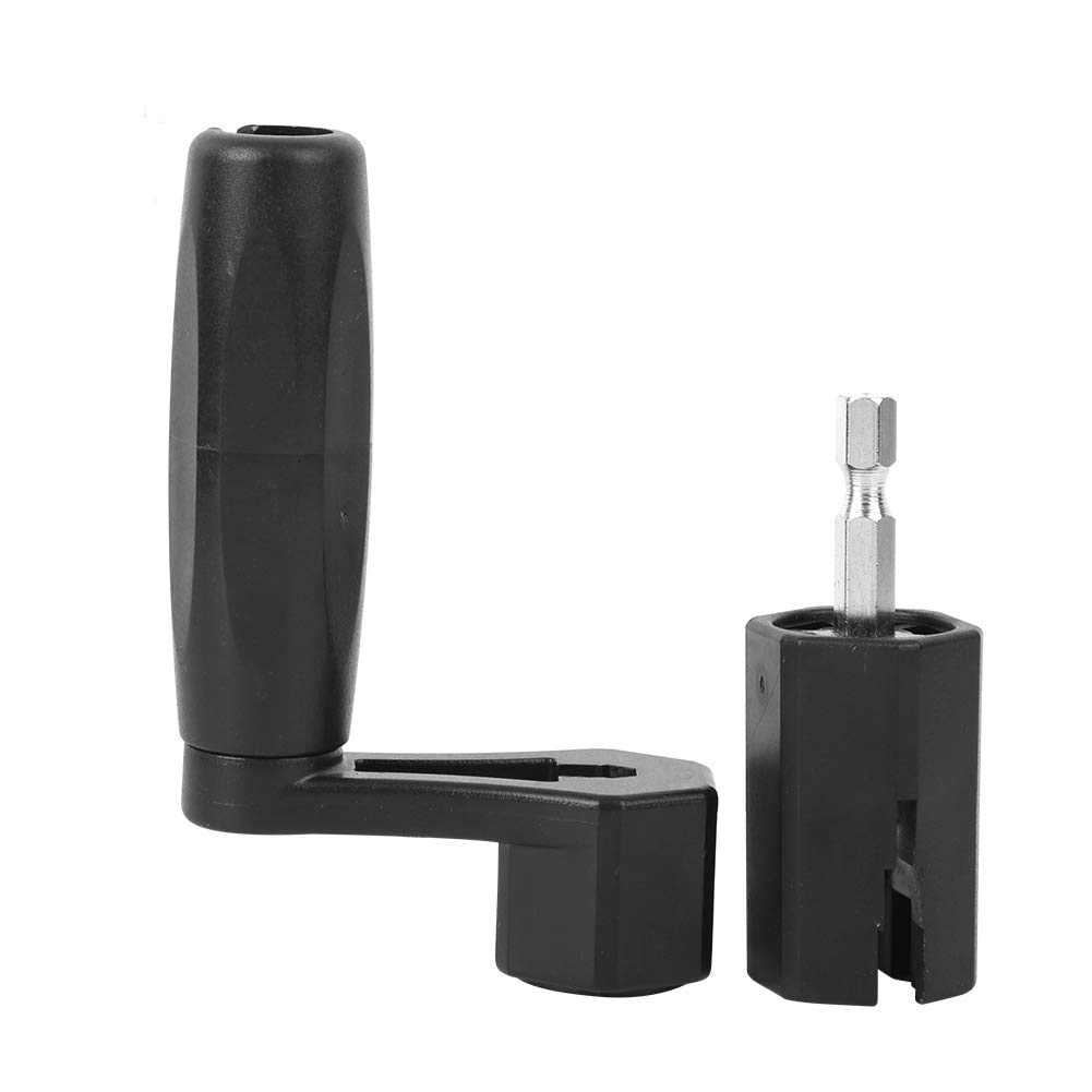 LZKW 2-in-1 Guitar String Winder & Cutter - Lightweight Black String Changing Tool with Detachable Drill Bit for Acoustic, Electric & Classical Guitars - Perfect for Home Practice, Studio Recording & Live Performances
