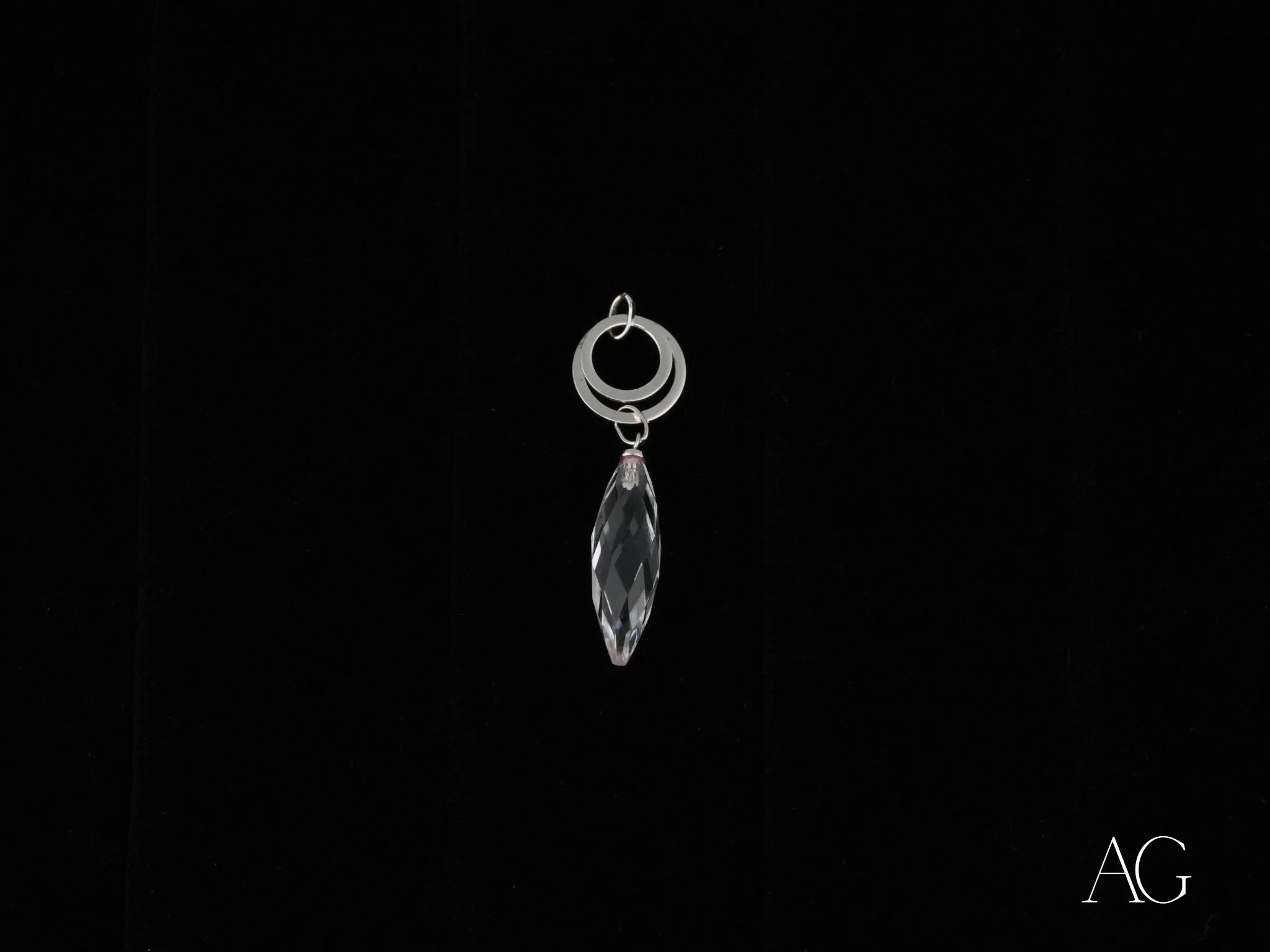 Frost Glow Crystal Pendant Necklace - Elegant Icy Blue Gemstone Jewelry for Women | Perfect for Evening Parties, Weddings & Special Occasions
