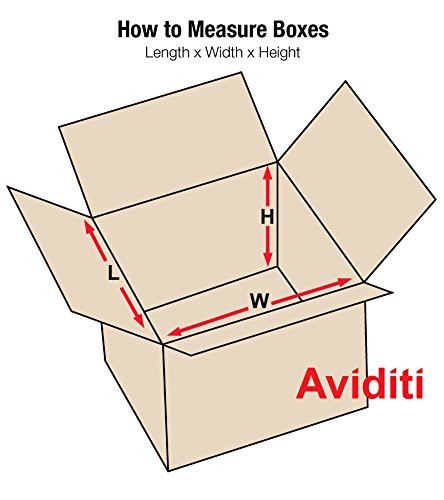 Aviditi 18x18x18 Inch Heavy Duty Double Wall Corrugated Cardboard Boxes - 500 lb Strength, Kraft Brown, Pack of 10 - Ideal for Shipping, Moving, Storage & E-Commerce Packaging (Home, Office & Warehouse Use)