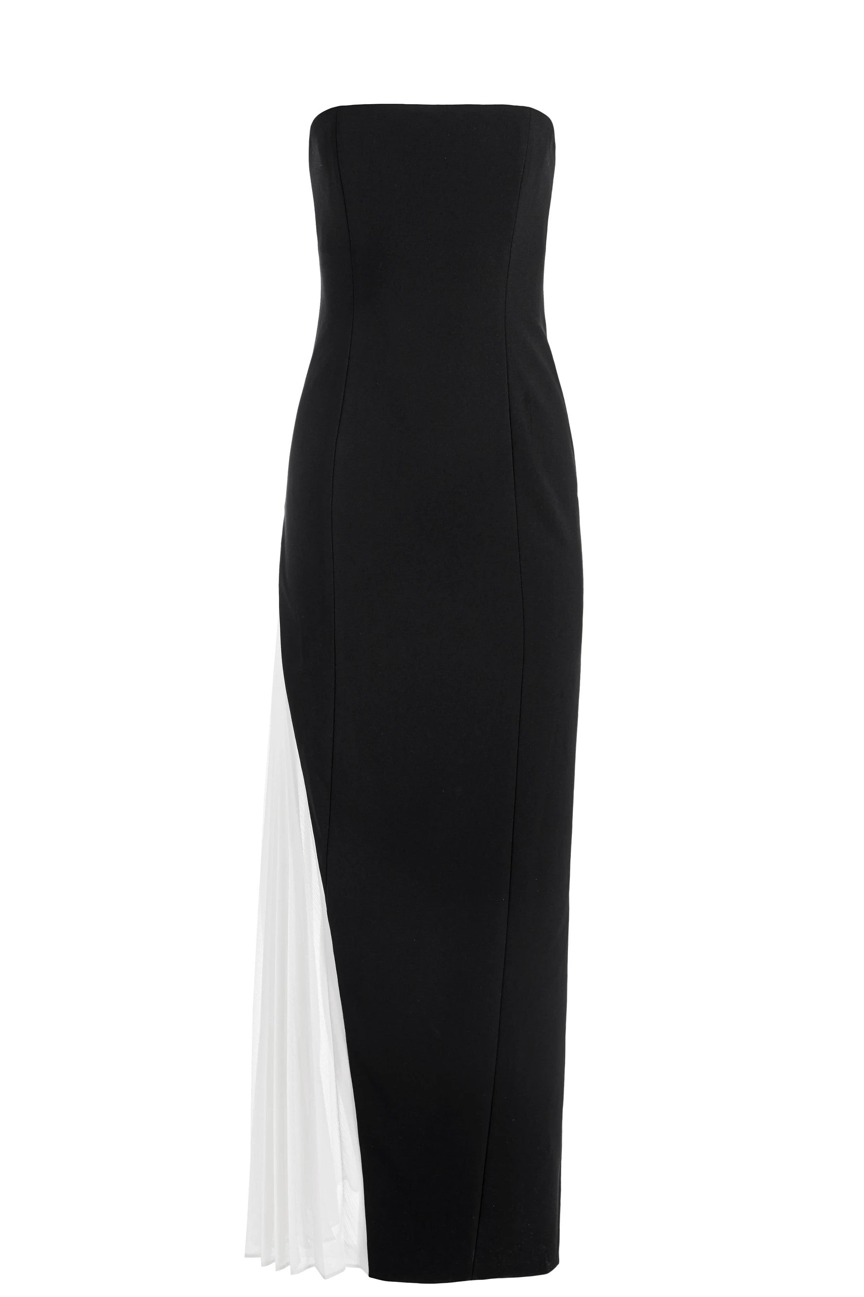 Alice & Olivia Retha Strapless Maxi Dress with Pleated Godet - Elegant Formal Gown for Weddings, Prom & Evening Events | Women's Luxury Party Dress