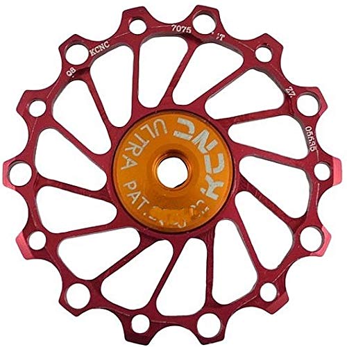 Ultra Light 14T Bike Rear Derailleur Jockey Wheel Pulley - Red Long Teeth for MTB Road Bikes | Smooth Gear Shifting for Mountain Cycling & Commuting