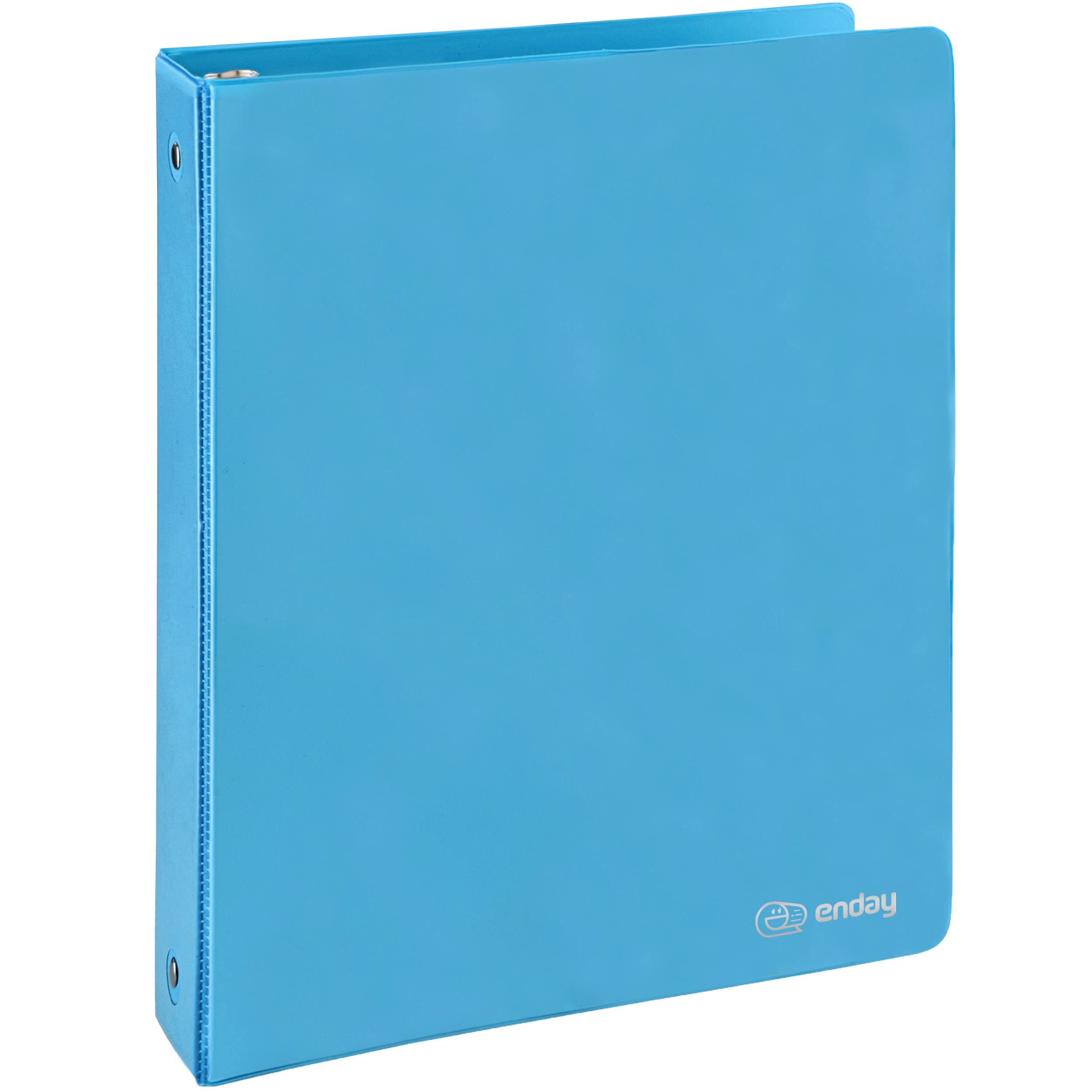 Enday 1.5 Inch Blue 3-Ring Binder with Clear View Cover & 2 Inside Pockets - Durable School & Office Supplies for Organizing Documents, Homework, Presentations - Perfect for Students, Teachers & Professionals
