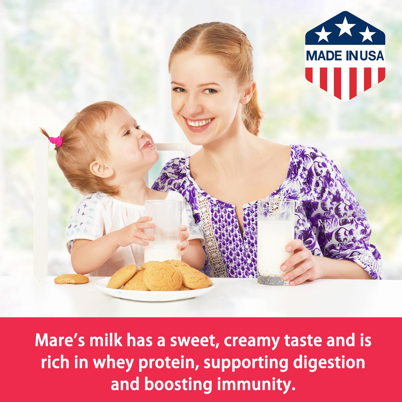 Pure Organic Horse Milk Powder 250g - 100% Natural, Halal Certified, Rich in Whey Protein | Hypoallergenic Alternative to Camel, Goat & Cow Milk | Immune System Booster | Great for Lactose Intolerance, Baby Formula & Healthy Digestion