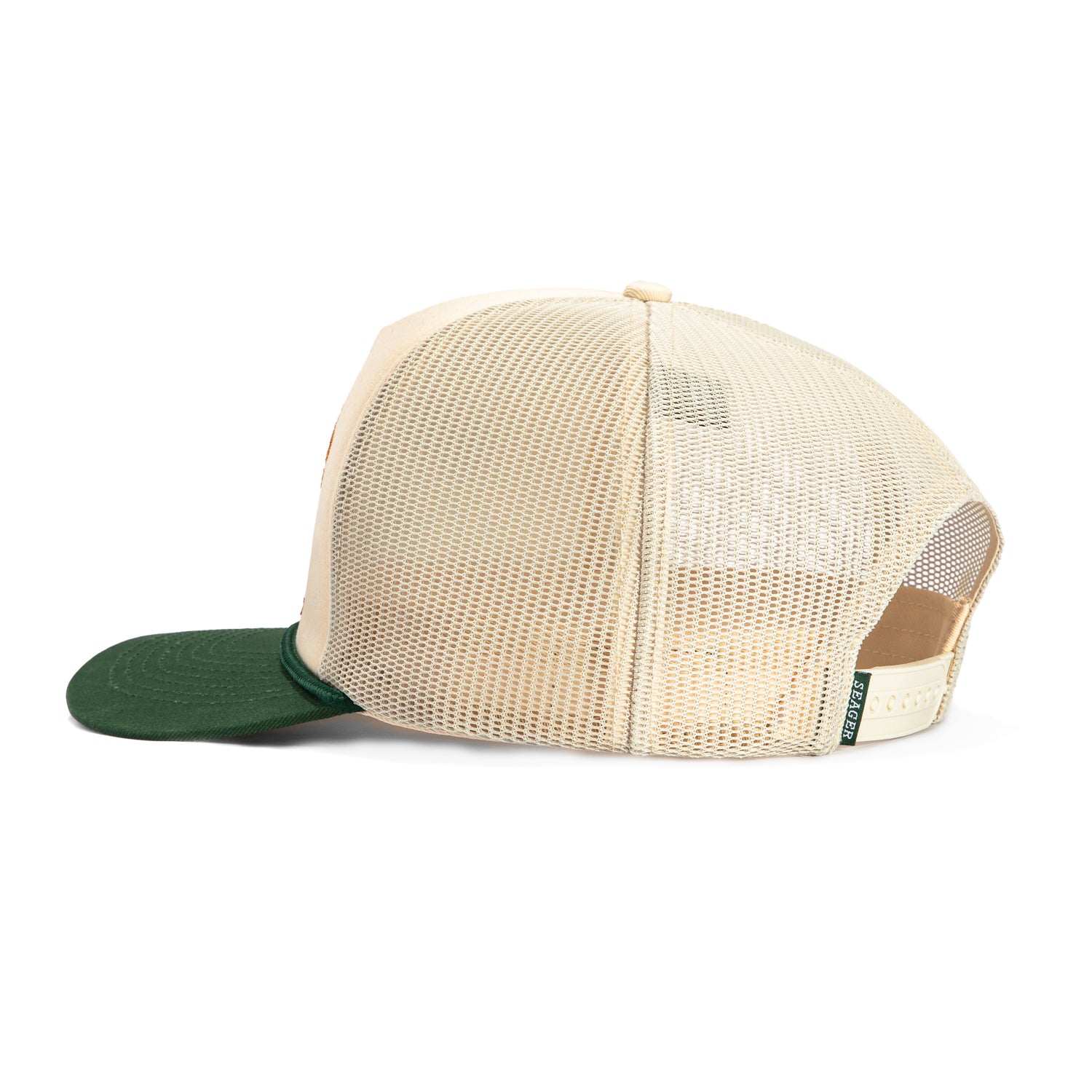 Seager Gone Hunting Snapback Foam Hat - Khaki & Green Color | Comfortable Adjustable Baseball Cap for Outdoor Hunting, Fishing & Camping
