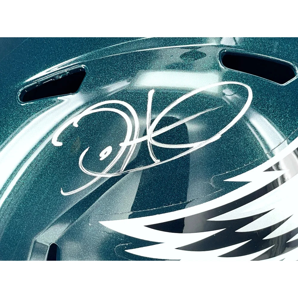 Jalen Hurts Autographed Philadelphia Eagles Speed Helmet with JSA COA - Official NFL Signed Football Collectible for Eagles Fans & Sports Memorabilia Enthusiasts - Perfect for Display, Gifts, and Game Room Decor