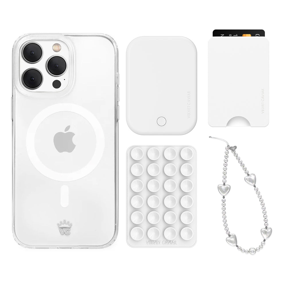 Clear iPhone Case with Wallet Holder - Slim Protective Cover for iPhone 13/14/15 Pro Max - Perfect for Everyday Use & Travel Accessories