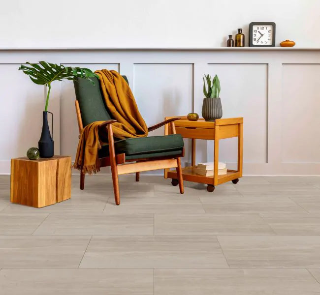 Coretec Plus – Ligera Sandstone 12x24 Luxury Vinyl Tile Flooring – Waterproof & Durable for Living Room, Kitchen, Bedroom