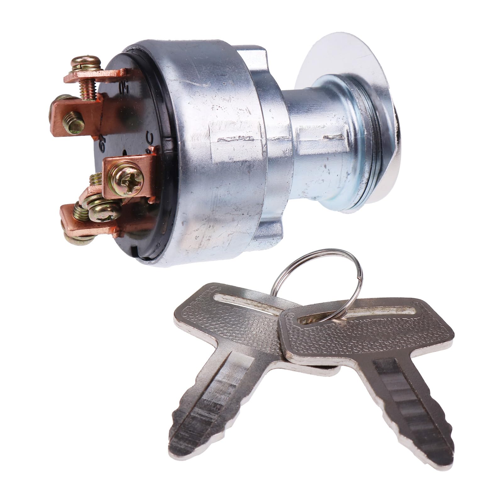 Kubota Ignition Starter Key Switch 1E013-63590 183827 - Compatible with D722, D902, D1305, V1305 Engines & Grasshopper Mowers 721, 721D, 721D2, 321D, 722D, 722D2, 322D, 725D, 325D, 729, 729G2, 729T6, 329, 928D, 928D2, 930D2, 428D - Replacement Part for Tractor & Lawn Mower Ignition System