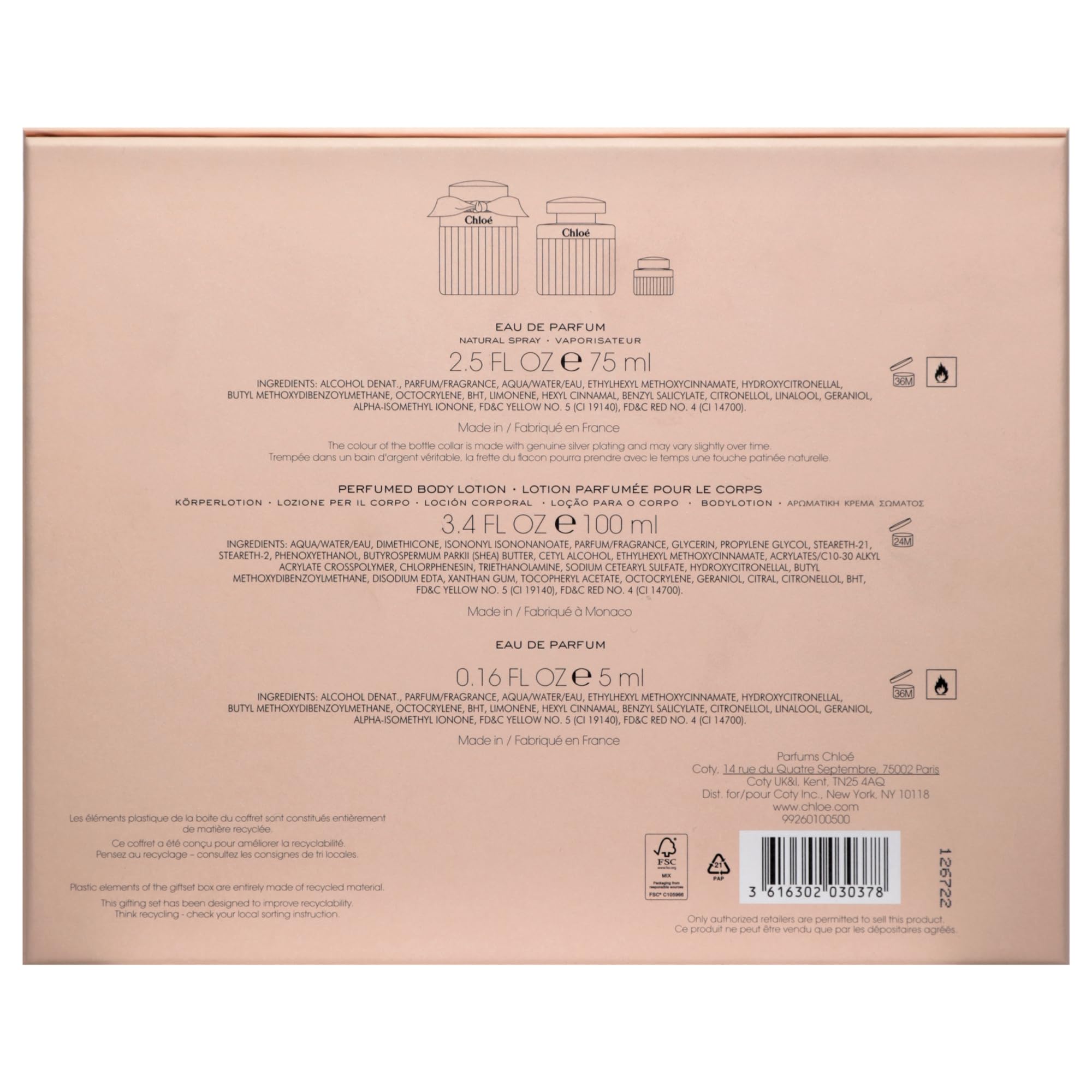 Chloe Women's Perfume Gift Set - Eau De Parfum Spray & Body Lotion (3-Piece Luxury Fragrance Collection) - Perfect for Birthdays, Anniversaries & Romantic Gifts