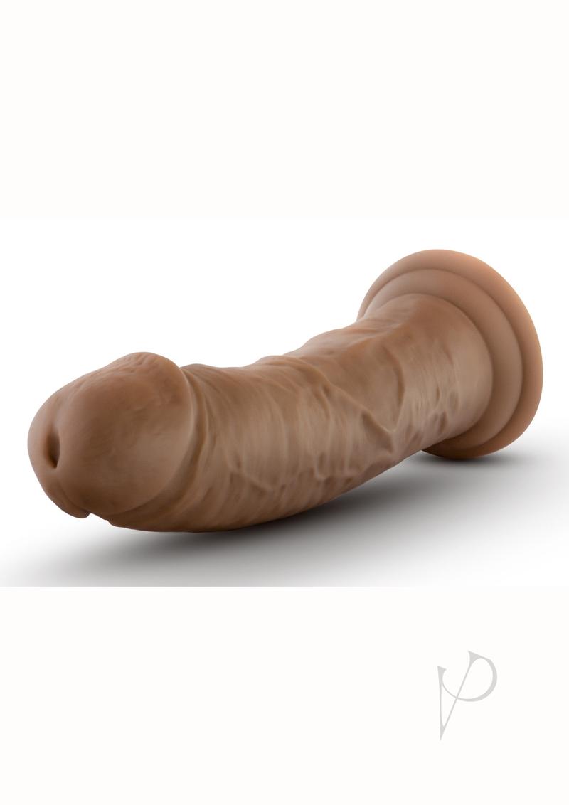 8 Inch Realistic Suction Cup Dildo - Body-Safe Silicone, Caramel Color - Perfect for Solo Play, Couples Fun, and BDSM Scenes