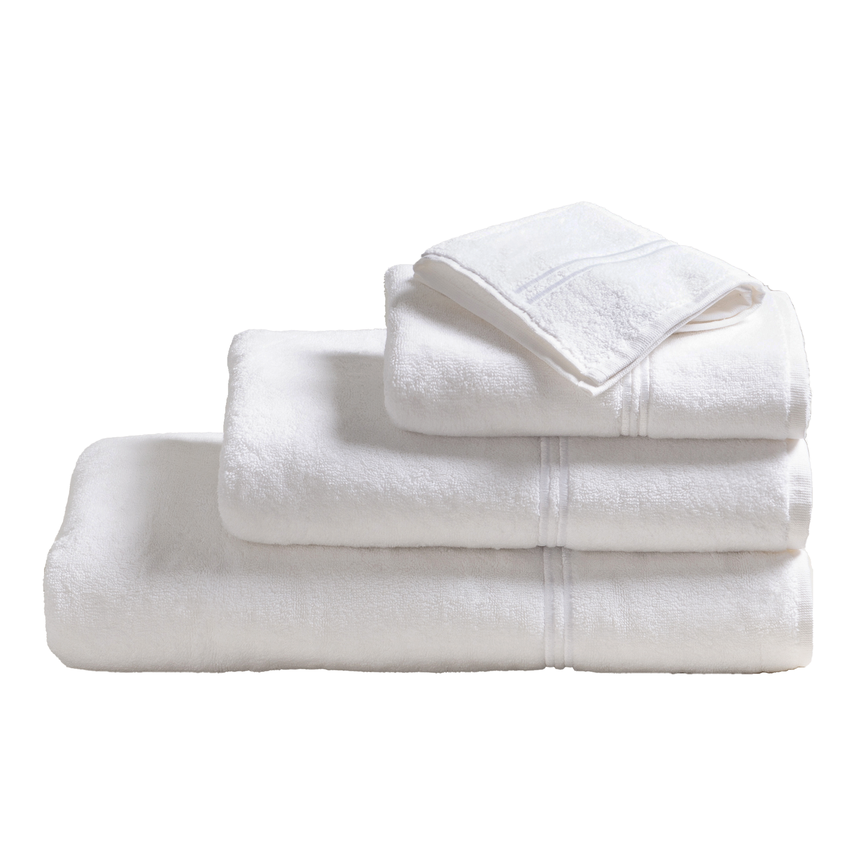 Premium Mercer Cotton Bath Towels - Soft, Absorbent & Quick-Drying Luxury Towel Set for Spa, Gym & Beach - 6-Piece Bath Sheet Collection (White)