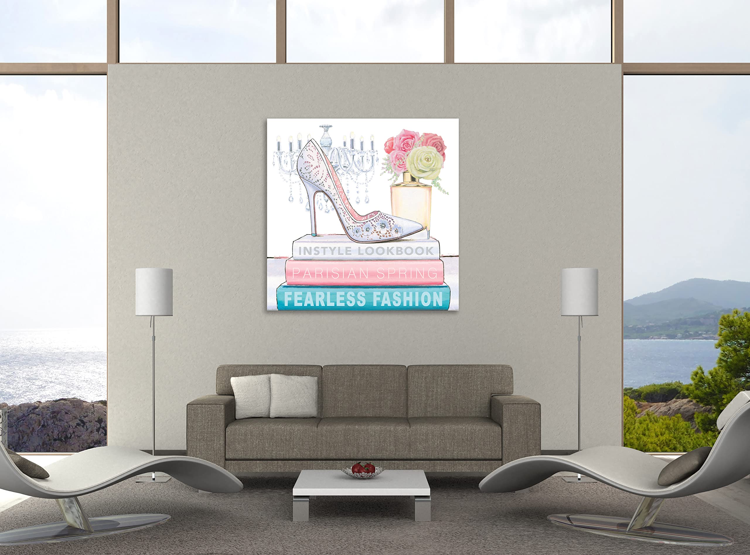 Fearless Fashion IV Gallery Wrapped Canvas Art Print by Marco Fabiano - 24x24 Inches Wall Decor for Living Room, Bedroom & Office
