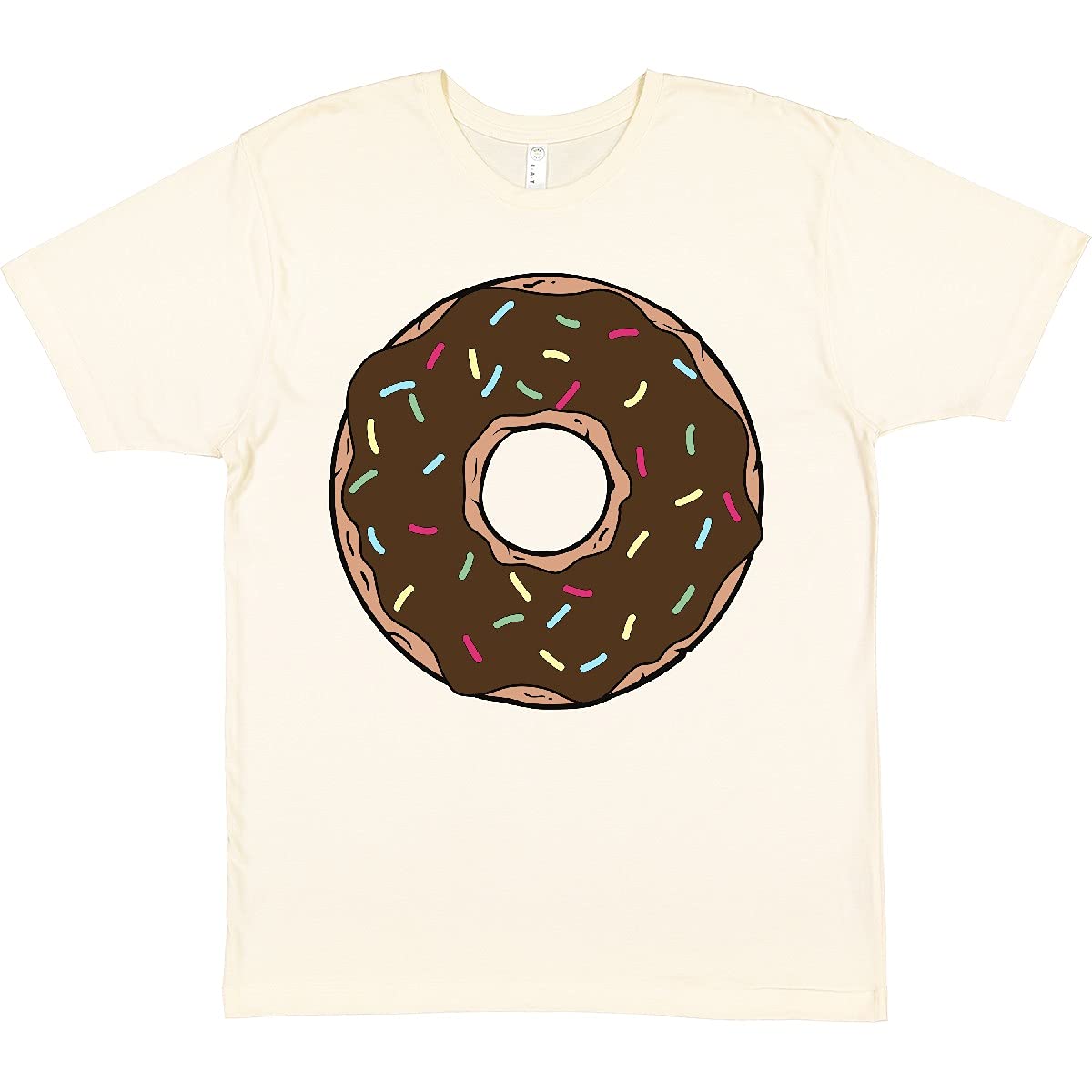 Inktastic Chocolate Donut T-Shirt - Sweet Doughnut Design with Glaze & Sprinkles Print | Fun Foodie Apparel for Baking Lovers & Donut Enthusiasts | Perfect for Cafes, Bakeries & Casual Wear