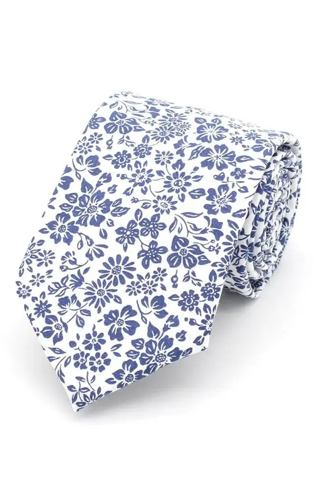 LA Smith Annabella Bartlett Ties - Premium Liberty Fabric Neckties for Men - Perfect for Weddings, Business Meetings & Formal Occasions