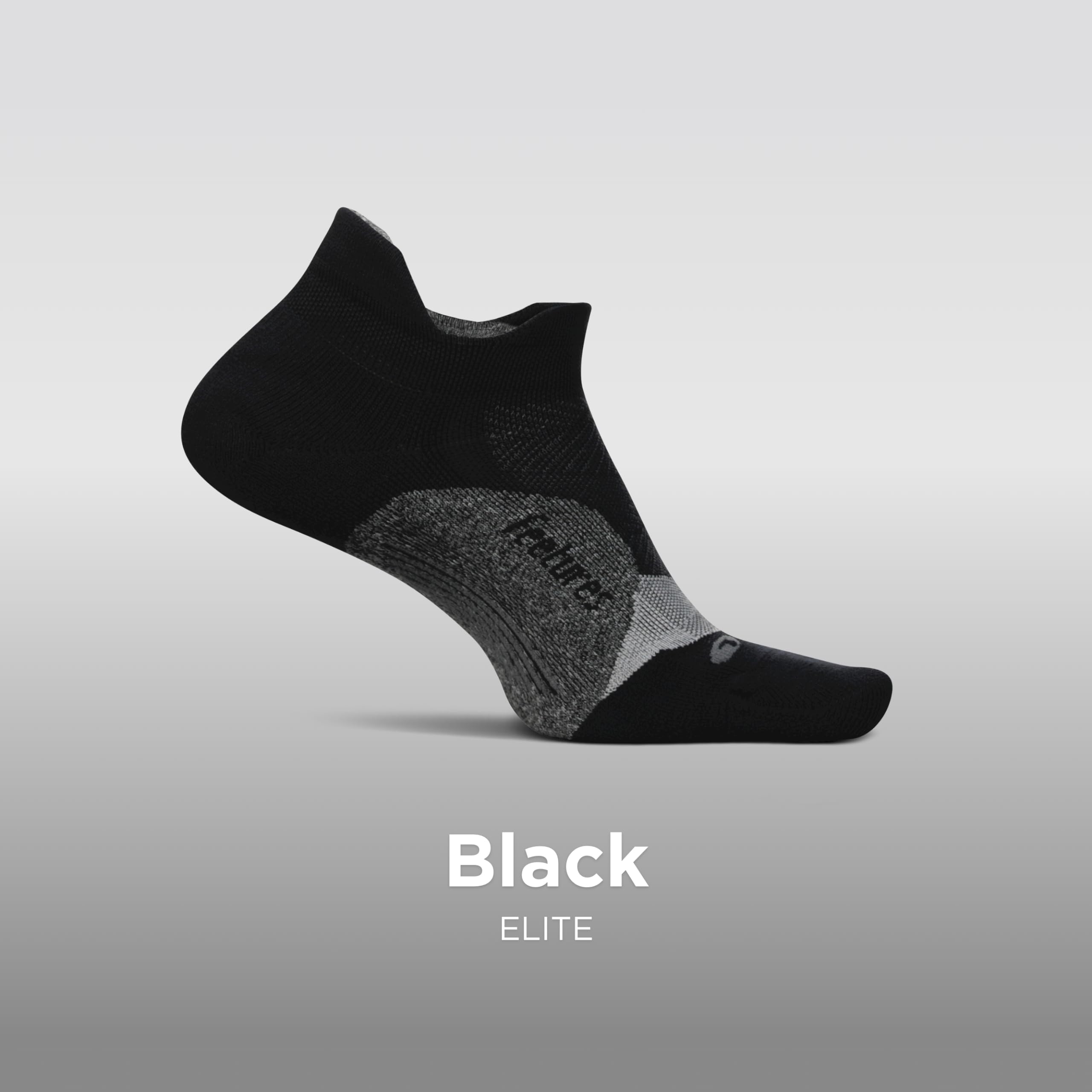 Feetures Elite Light Cushion No Show Tab Ankle Socks - Breathable Sport Socks with Targeted Compression for Running & Gym - Black (6-Pair Pack) - Perfect for Workouts, Hiking & Everyday Comfort