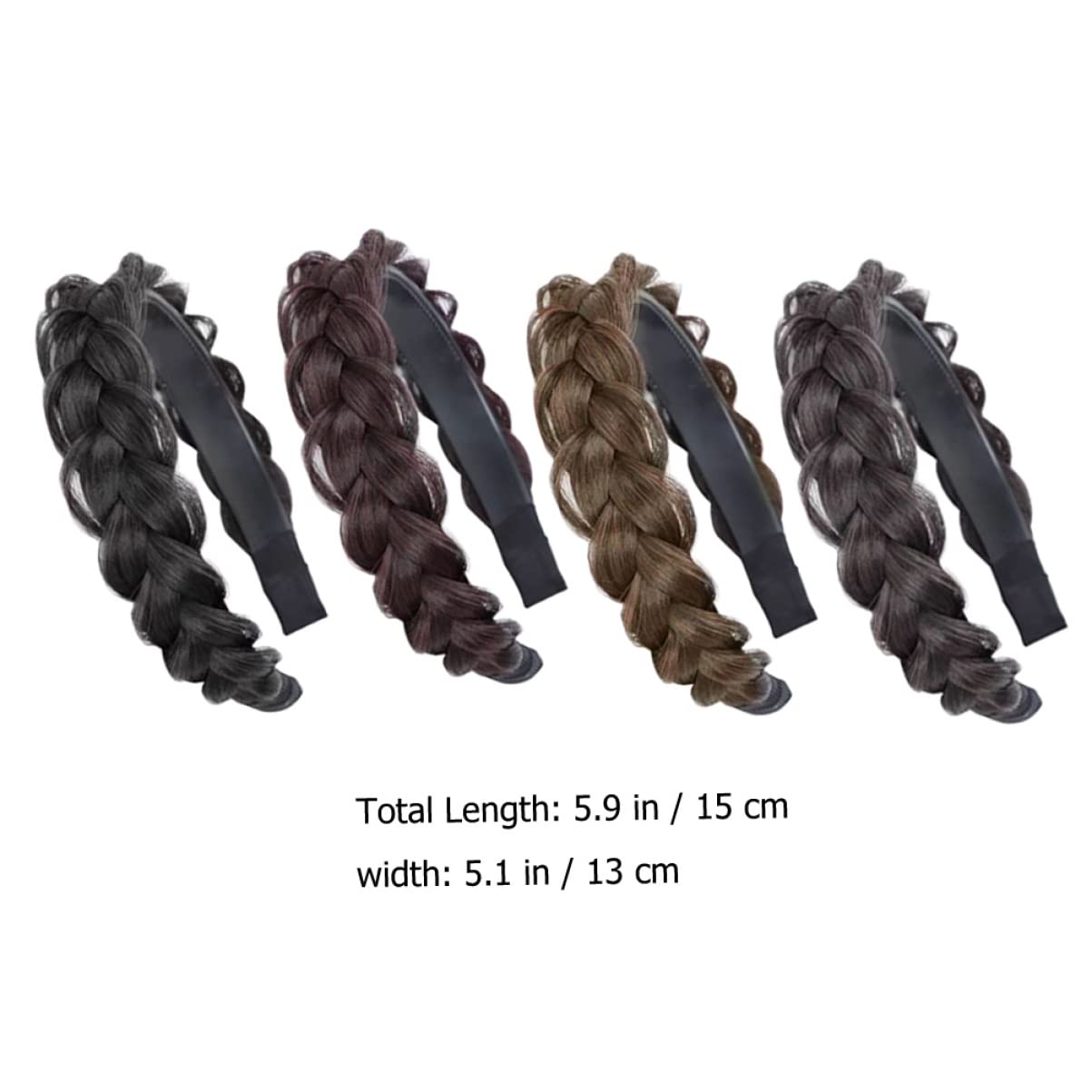 LALAFINA 8 Pcs Wig Twist Headband - Toothed Hair Bands for Women & Girls, Banana Hair Claw Clips, Pink Wide Headbands, Brown Wig Tiara Comb - Perfect for Braiding, Styling, and Securing Wigs (Matte Finish)