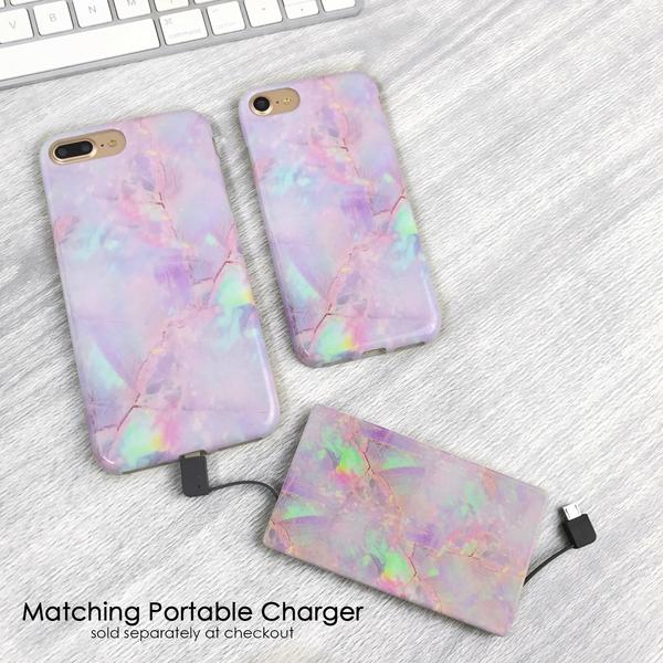 Cotton Candy Marble iPhone Case - Trendy Protective Cover for iPhone 13/14/15 - Soft Matte Finish & Shockproof Design - Perfect for Everyday Use, Travel & Gift Giving