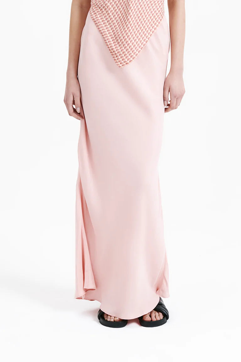 Ari Cupro Skirt - Soft & Breathable Women's Midi Skirt in Guava Color | Perfect for Summer Outfits, Beach Vacations & Casual Wear