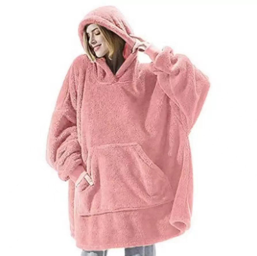 Women's Winter Hoodie Sweatshirt with Big Pocket - Cozy Fleece Hooded Pullover for Cold Weather - Perfect for Outdoor Activities, Casual Wear & Lounge
