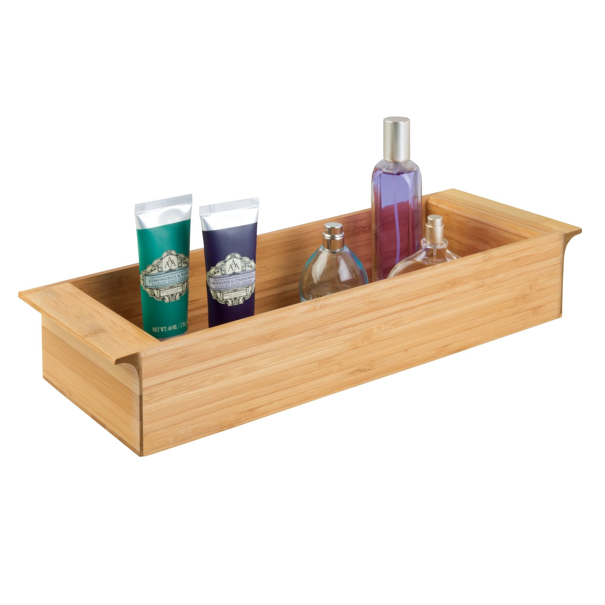 iDesign Formbu Wood Tabletop Storage Organizer with Handles - 16.15