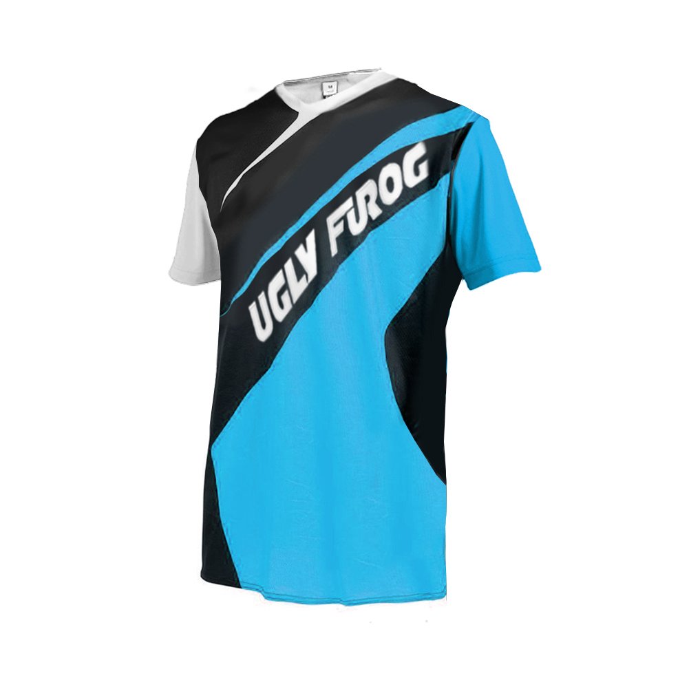 UGLY FROG Men's MX Downhill Jersey - Breathable MTB Cycling Shirt for Outdoor Sports & Mountain Biking | Perfect for Trail Riding, Enduro Racing and Motocross Adventures