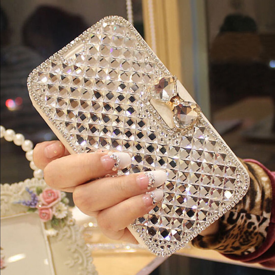 Luxury Bling Glitter Bowknot Crystal Diamond Rhinestone Wallet Case for Samsung Galaxy S22 - Flip Stand Cover with Card Slot & Kickstand | Full Body Protection | Perfect for Parties, Weddings & Everyday Use