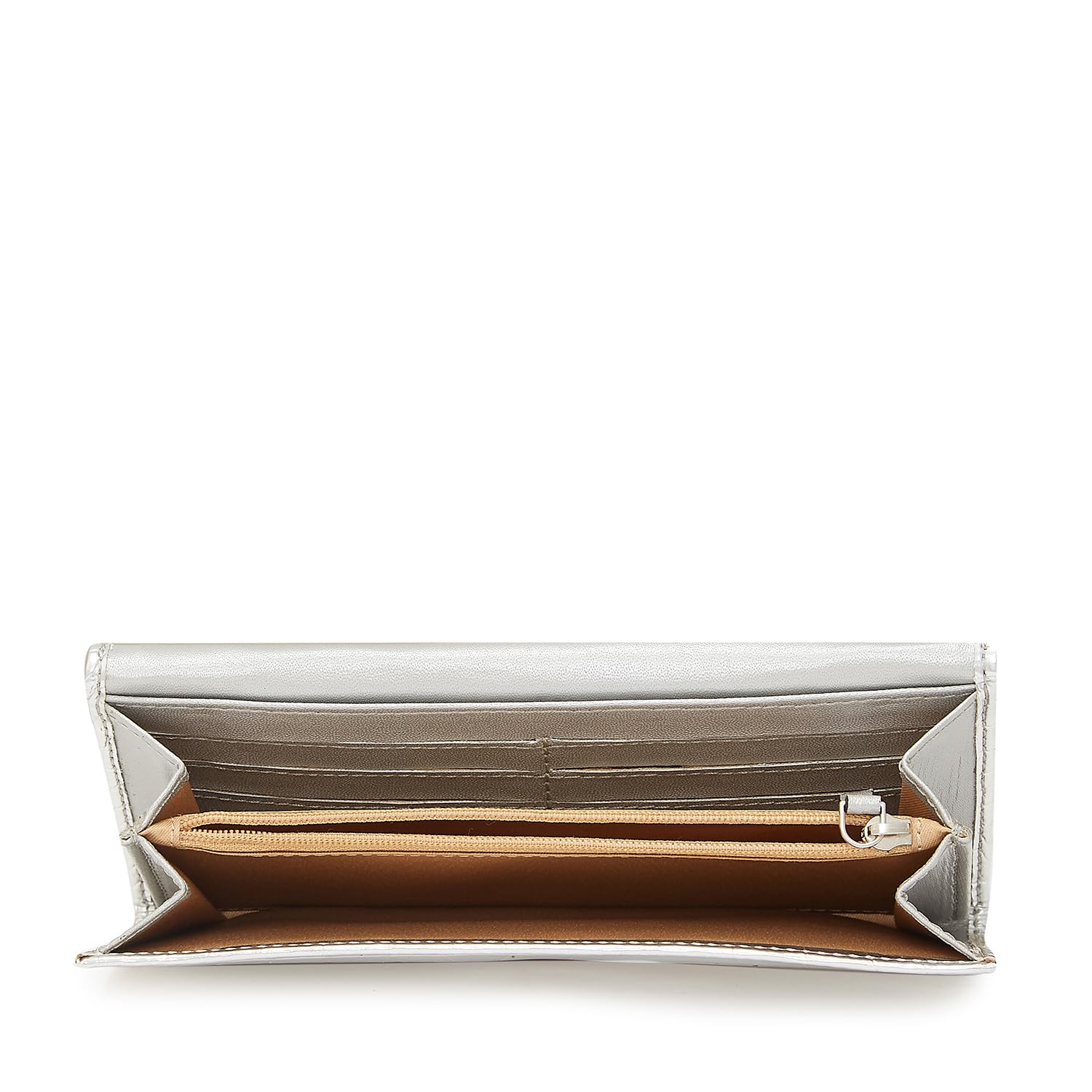 Caprese Kristy Medium Flap Wallet in Silver - Stylish Crossbody Bag for Women, Perfect for Everyday Use, Travel & Shopping