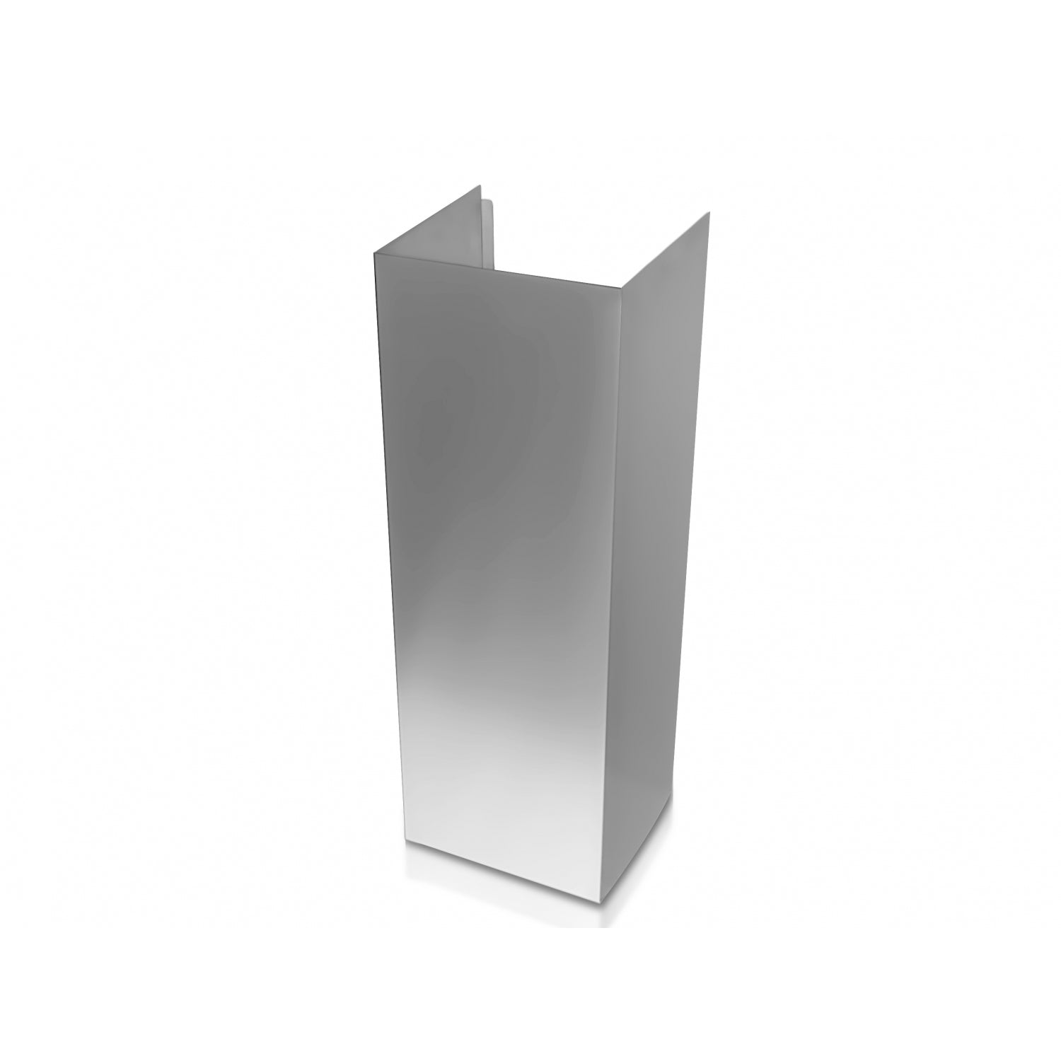 Forza Wall Rectangle Chimney Extension - Durable Stainless Steel Flue Pipe for Fireplace & Wood Stove - Perfect for Home Heating & Outdoor Fire Pits