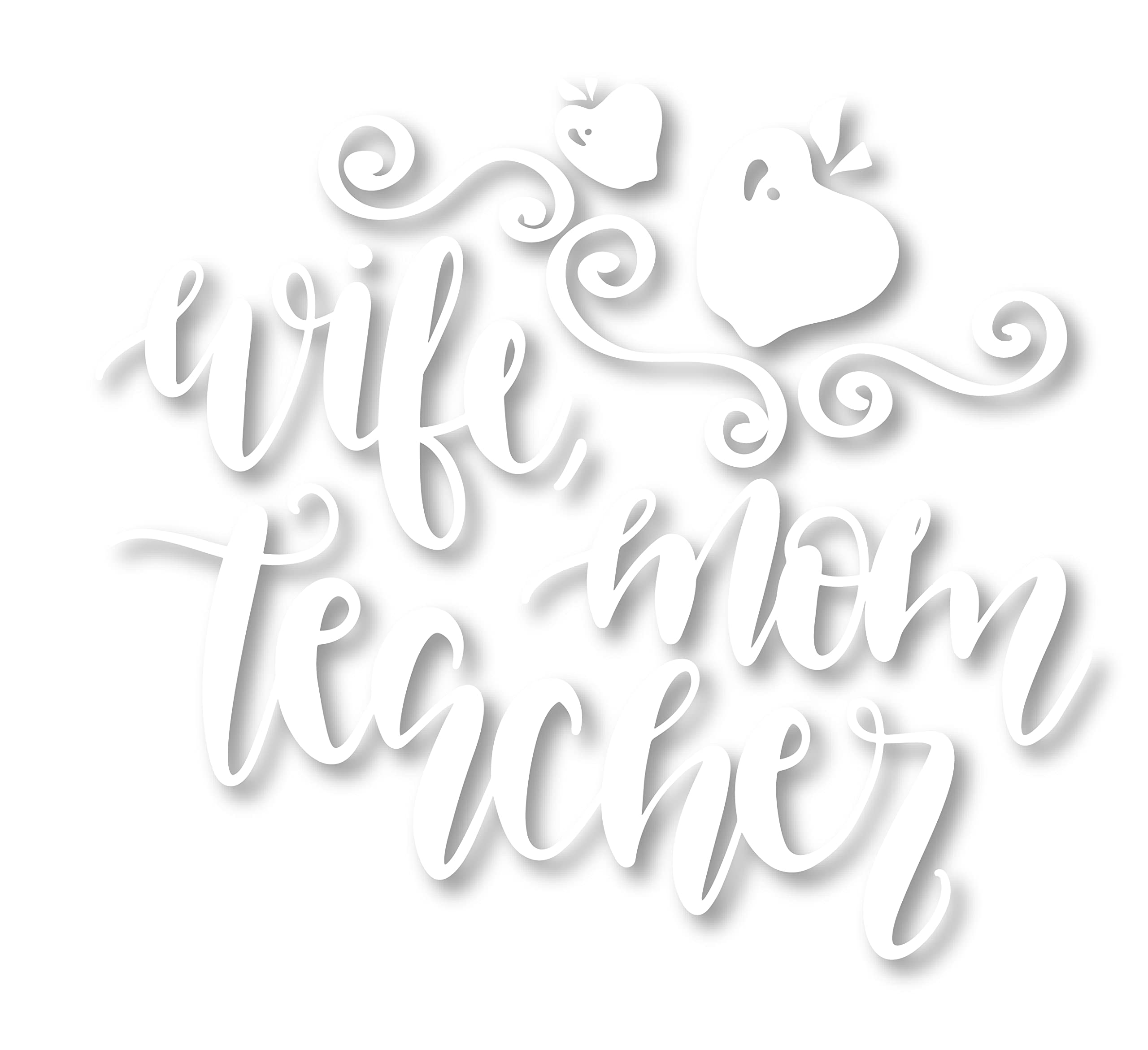 Teacher Appreciation Car Sticker - Waterproof Vinyl Decal for Cars, Trucks & Laptops - Perfect Gift for Educators, Wives & Moms - School Spirit & Classroom Decor