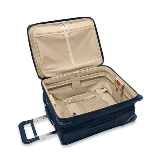 Briggs & Riley Baseline Global 2 Wheel Carry On Luggage - Lightweight Spinner Suitcase for Business Travel & Weekend Getaways | TSA Approved, Durable Expandable Cabin Baggage