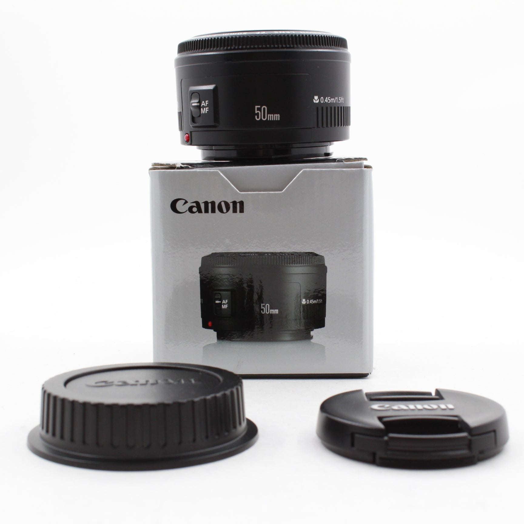 Used Canon EF 50mm f/1.8 II Lens with Original Box - Perfect for Portrait Photography, Low Light Shooting & Travel (Compatible with Canon DSLR Cameras)