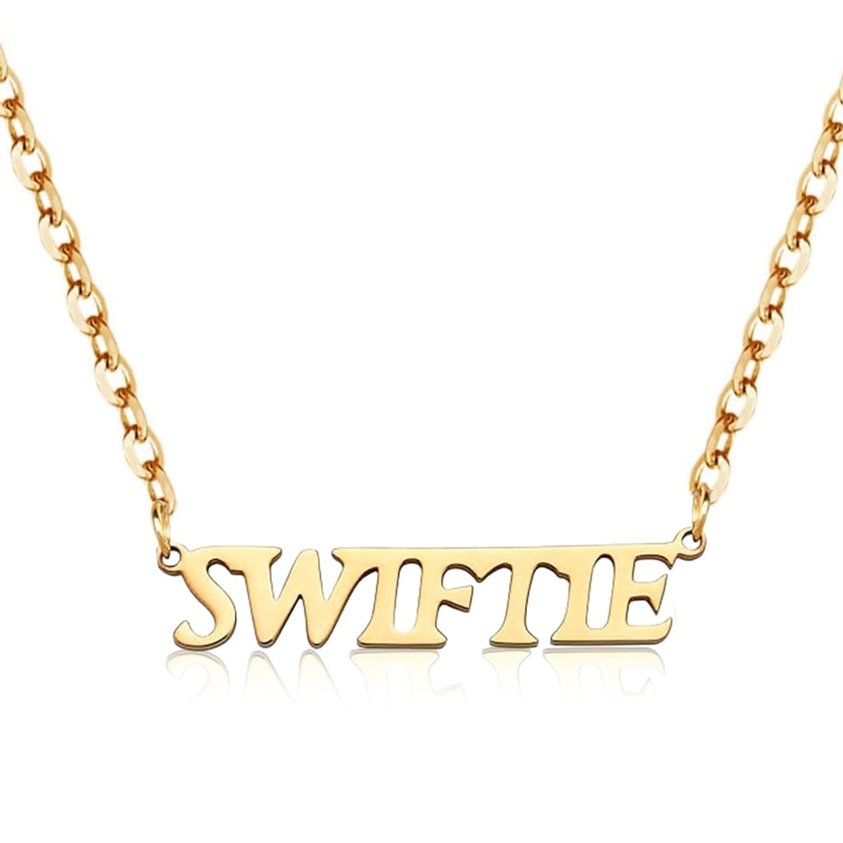 SANNIDHI® Gold & Silver Taylor Swift Necklace for Women - KPOP Seventeen Inspired Charm Necklace - Perfect Gift for Swiftie Fans & KPOP Lovers - Ideal for Concerts, Parties & Everyday Wear