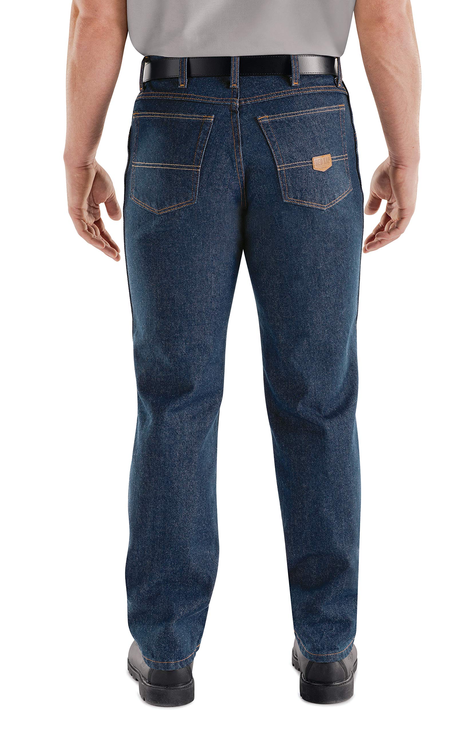 Red Kap Men's Classic Work Jeans - Durable Denim Pants for Construction, Farming & Outdoor Work