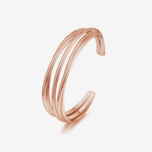 Wire Hollow Rose Gold Bracelet