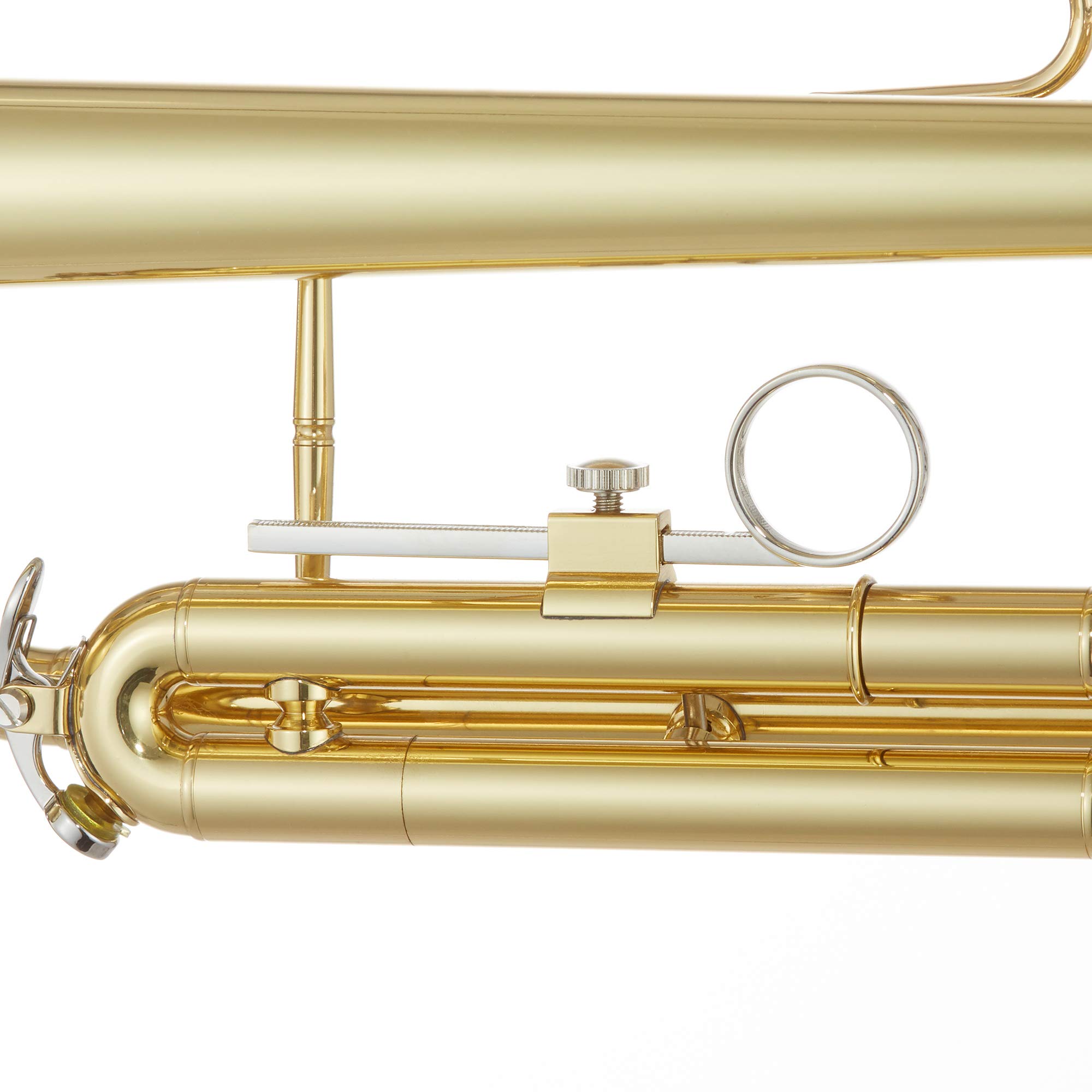 Ashthorpe Professional Bb Trumpet with Gold Brass Finish - Full Kit with Case, Mouthpiece, Gloves, Cleaning Cloth & Valve Oil - Perfect for Beginners, Students & Band Performances