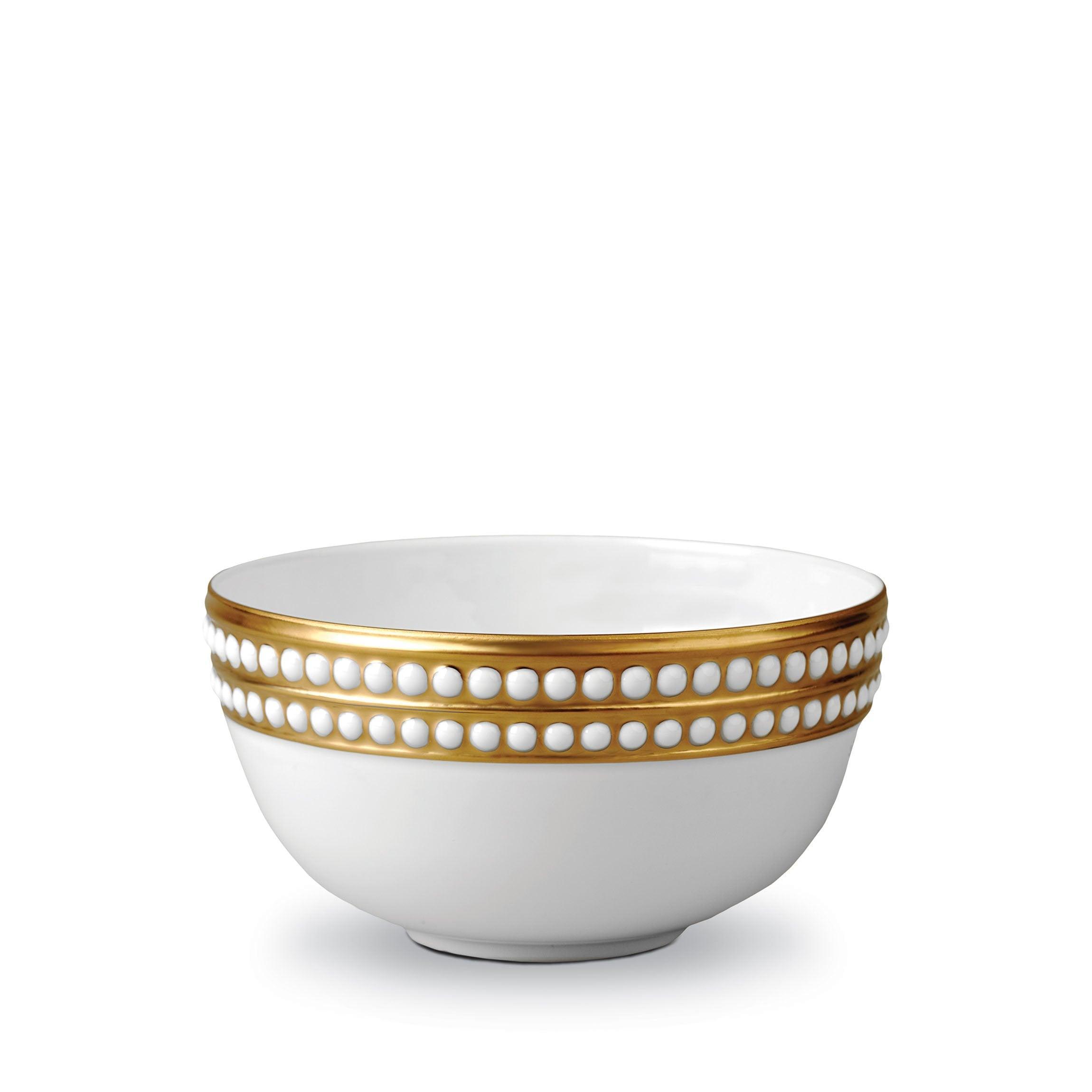 Perlée Cereal Bowl - Premium Porcelain Breakfast Bowl Set for Cereal, Soup & Yogurt - Elegant Dining & Kitchen Essentials for Home & Office Use