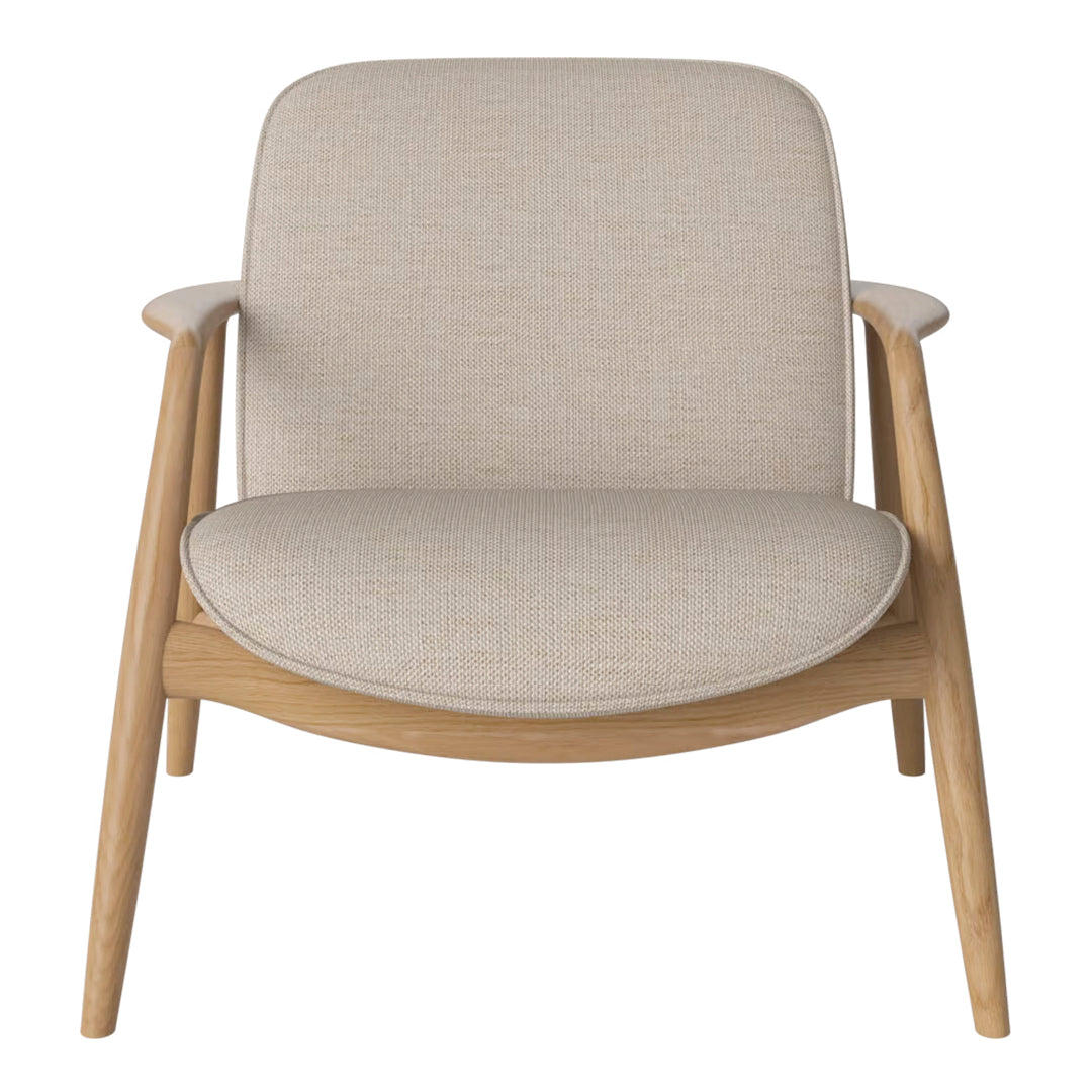Bowie Lounge Chair - Modern Accent Chair for Living Room, Bedroom & Office - Comfortable Upholstered Armchair with Wooden Legs - Perfect for Relaxing, Reading & Lounging